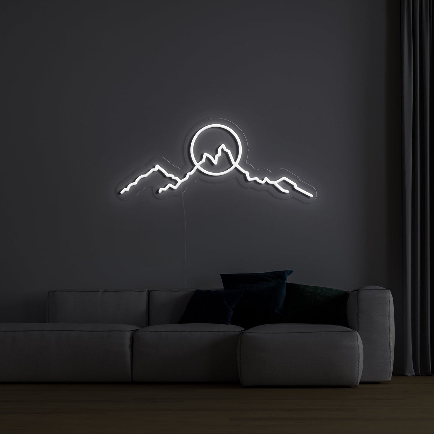 Mountainscape' Neon Sign