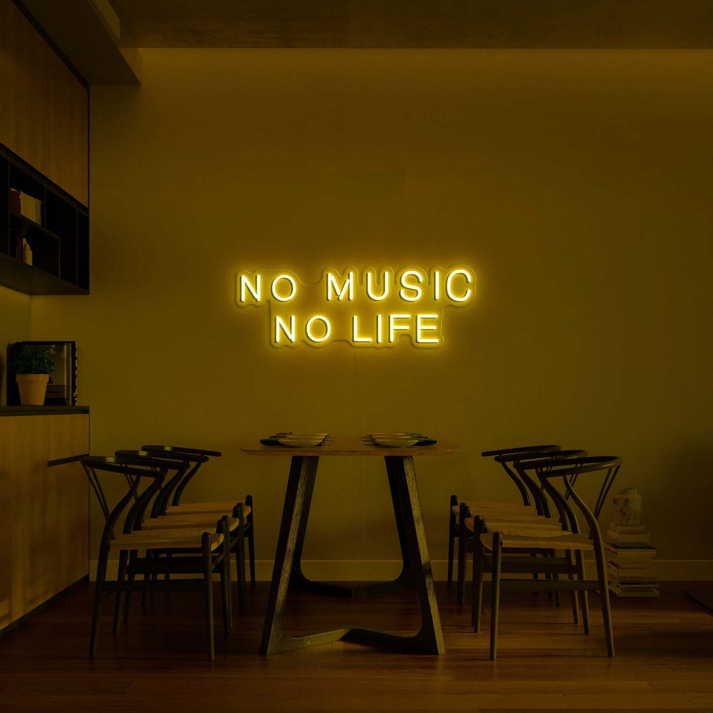 'No music no life' Neon Sign