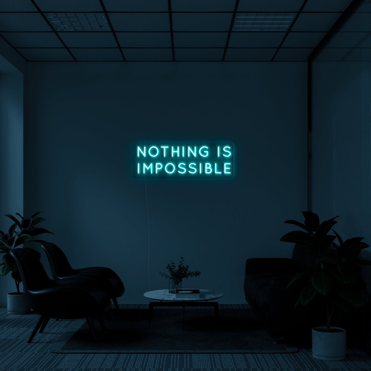 Nothing Is Impossible' LED Neon Lamp