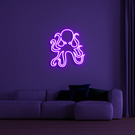 Octopus' Neon Sign