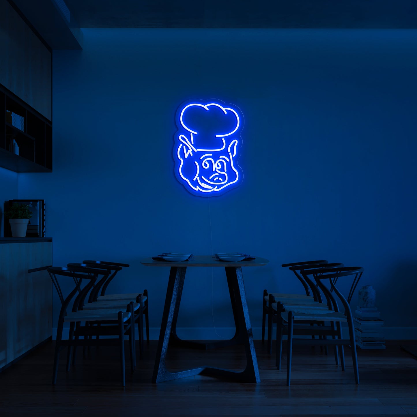 Oink' Neon Sign