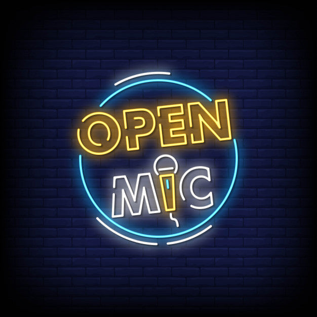 Open Mic Neon Sign