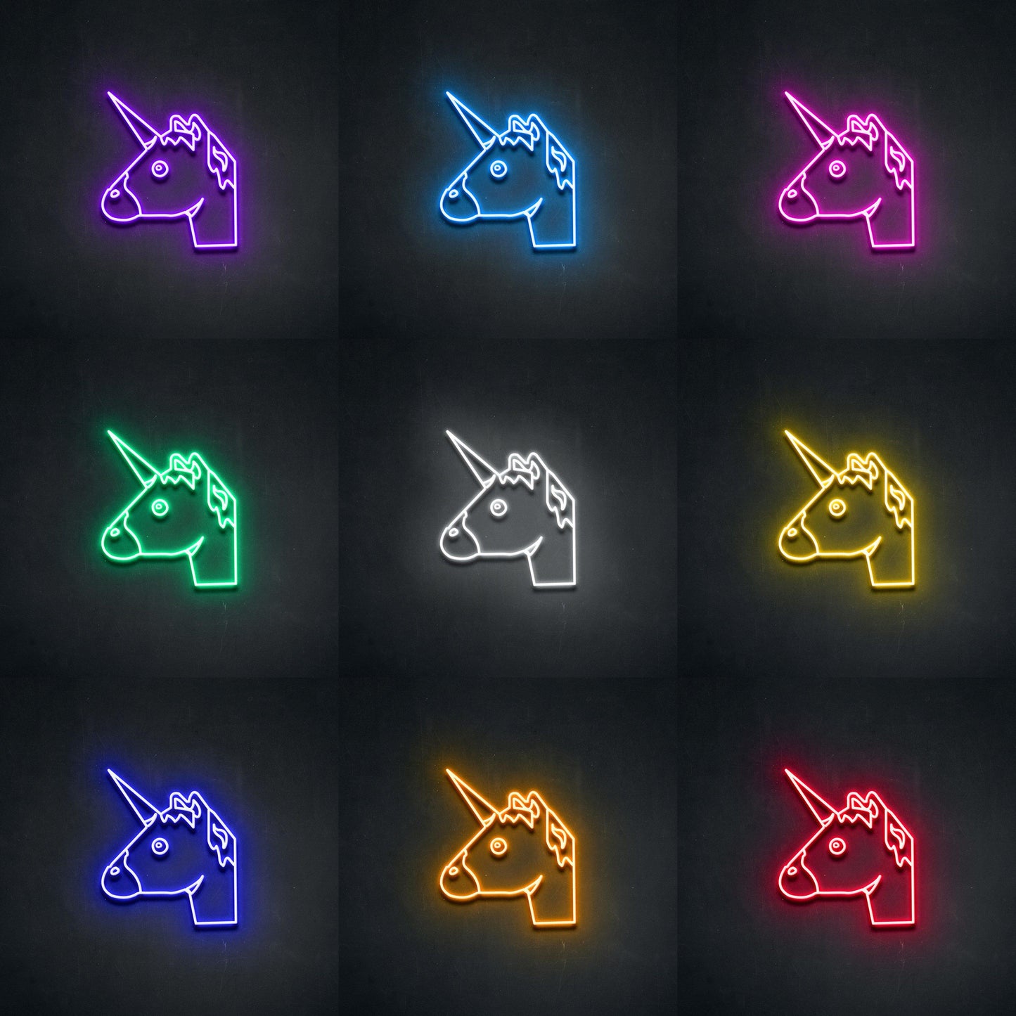 UnicornHead' Neon Sign