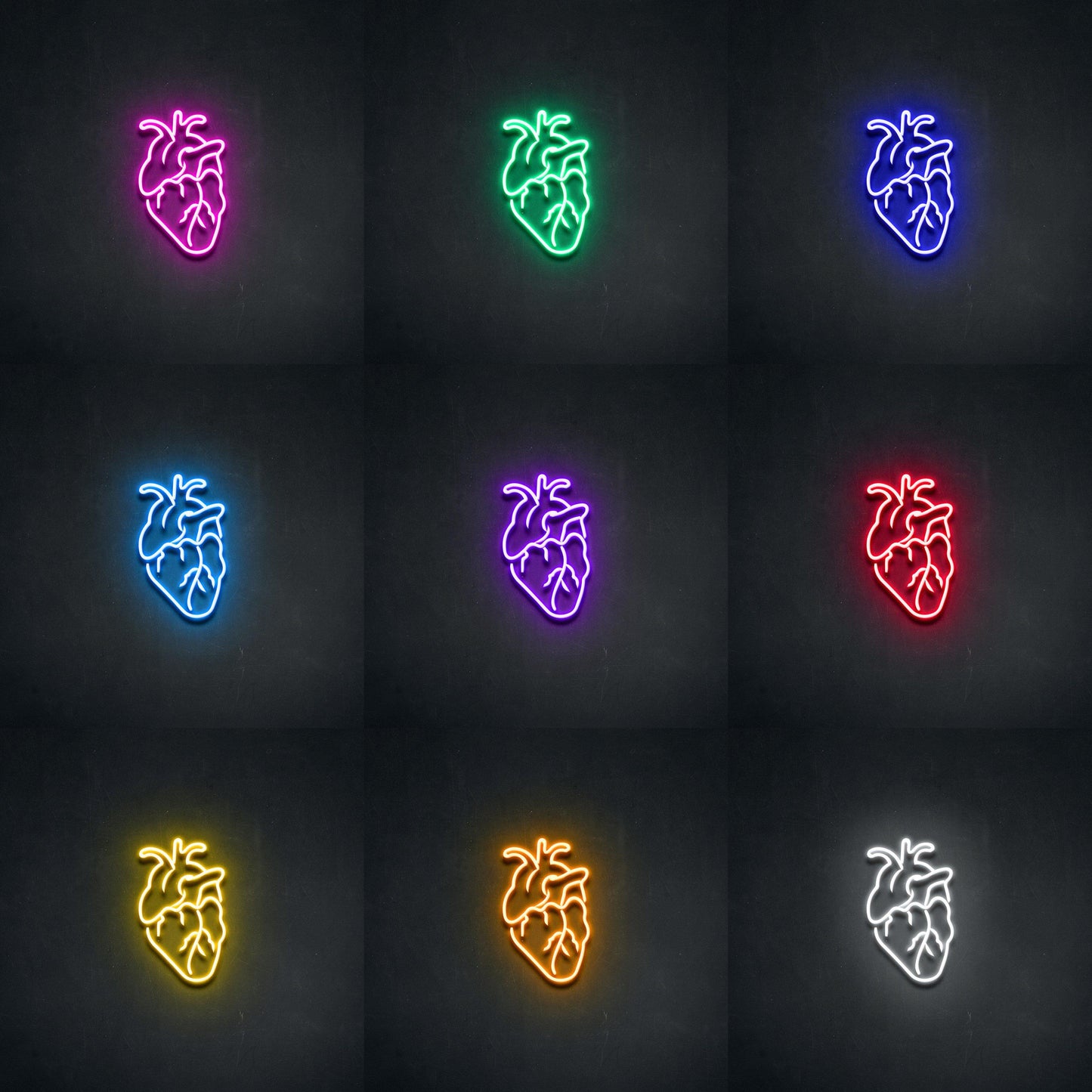 Human Heart' Neon Sign