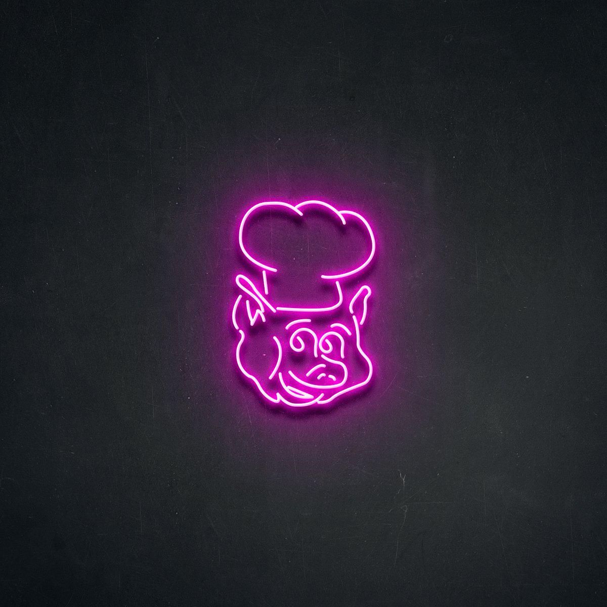 Oink' Neon Sign