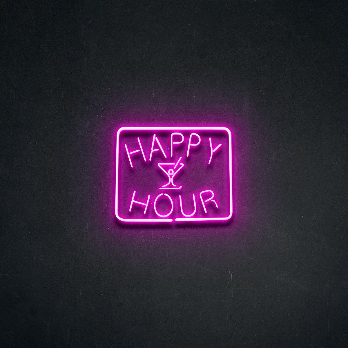 Happy Hour' Neon Sign