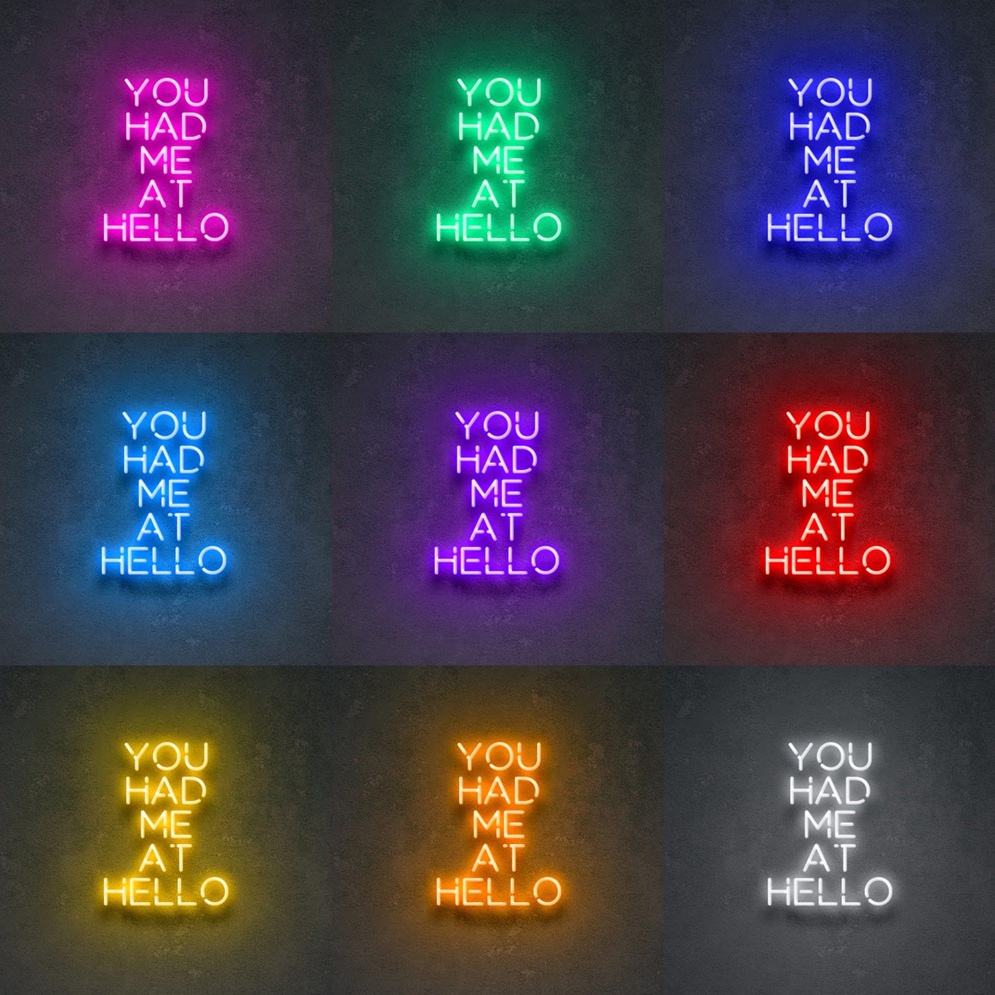 You Had Me At Hello' Neon Verlichting