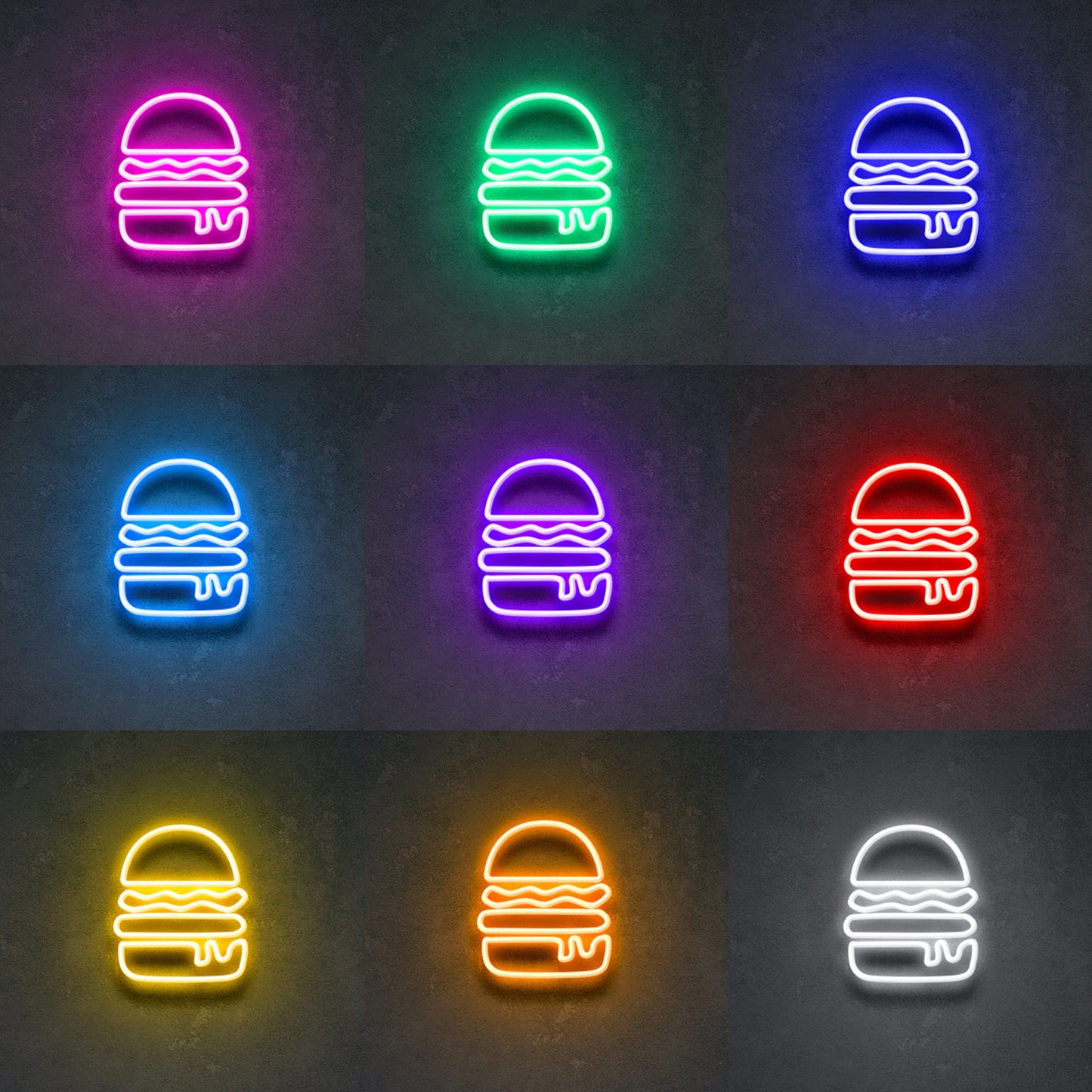 Burger' Neon Sign