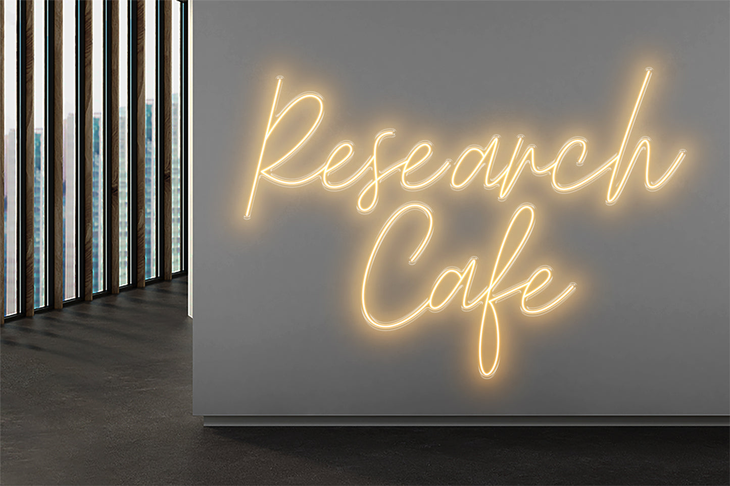 PowerLED Neon Sign (Indoor) - Research Cafe