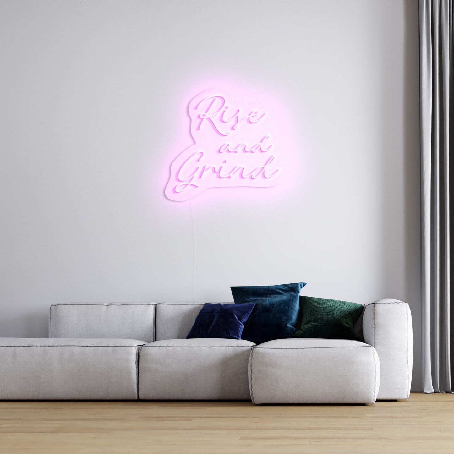 Rise And Grind' LED Neon Sign