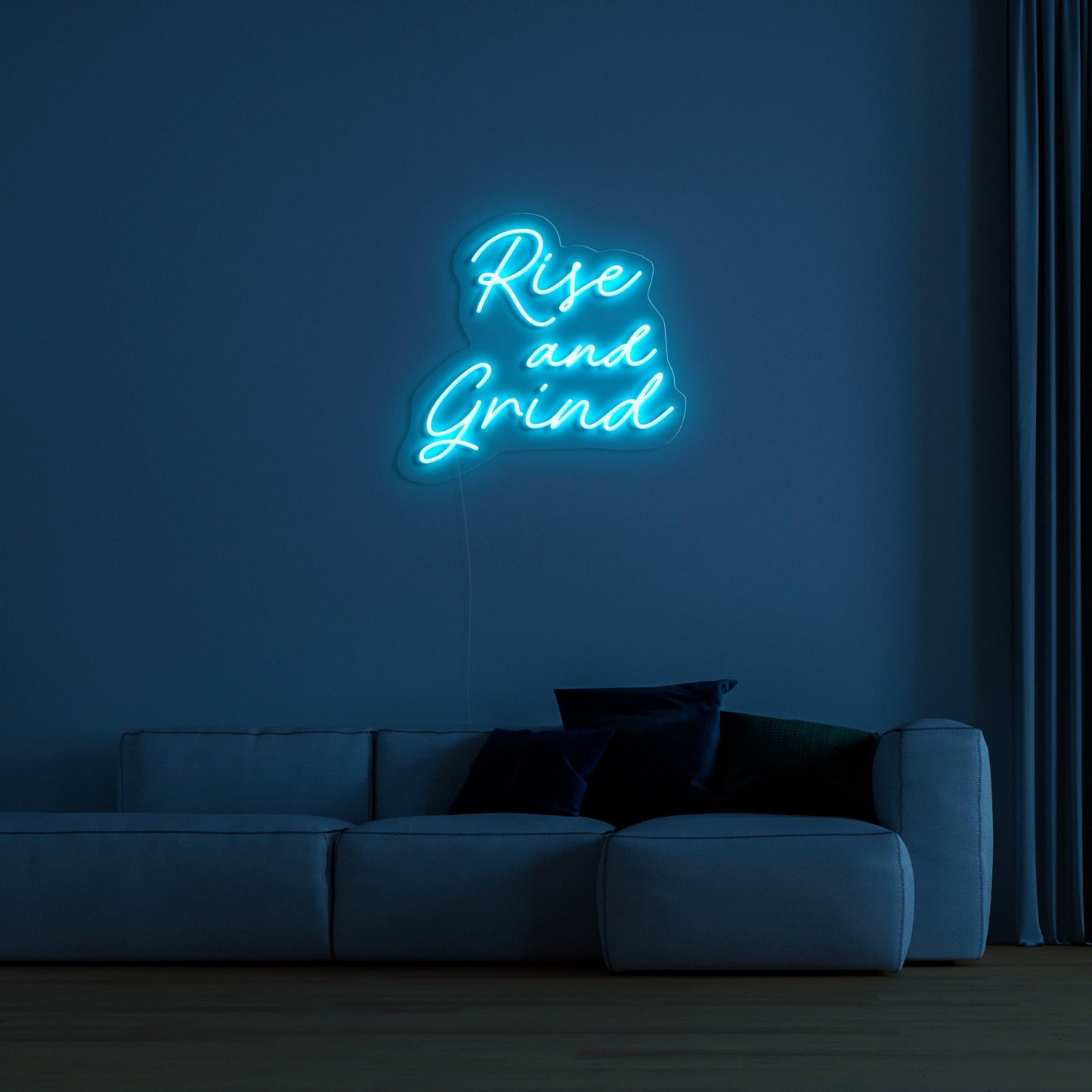 Rise And Grind' LED Neon Sign