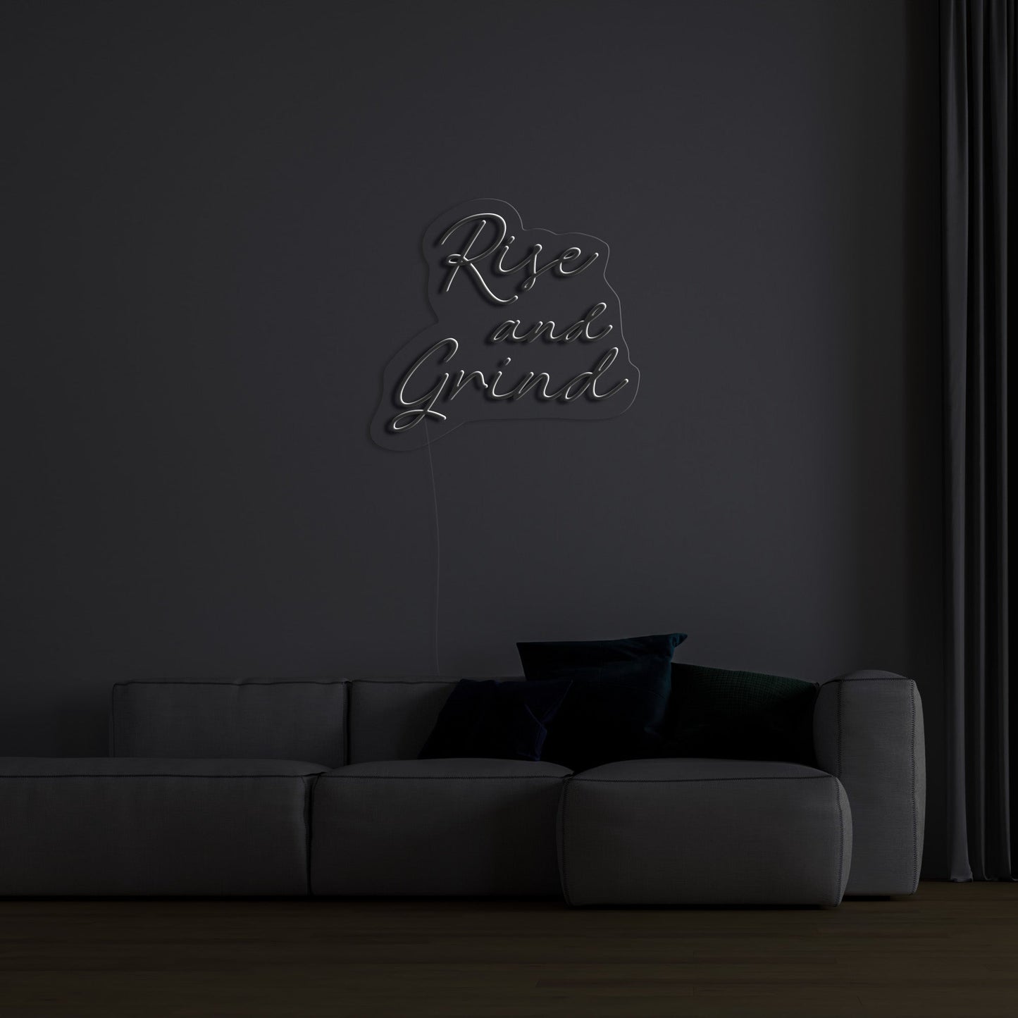 Rise And Grind' LED Neon Sign