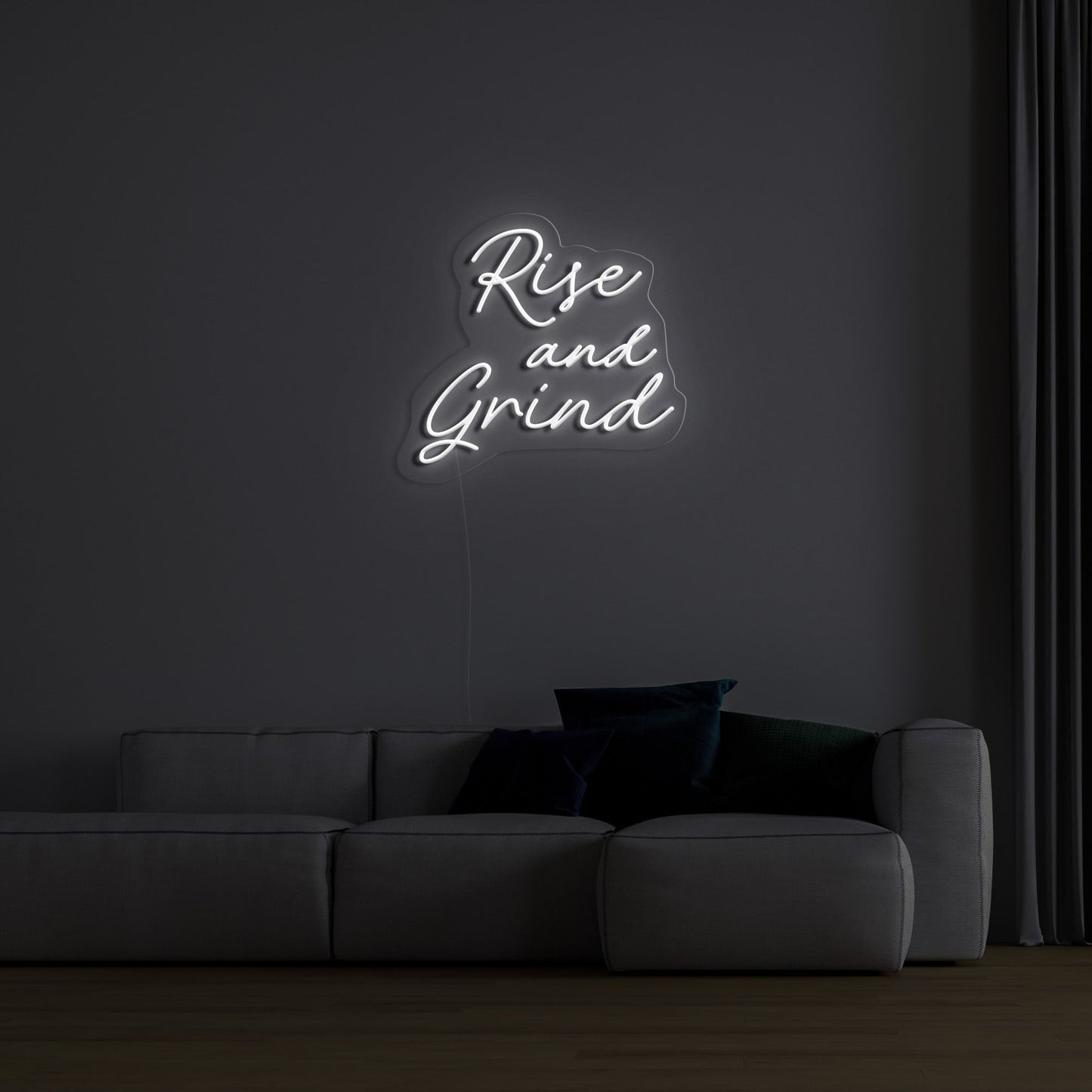 Rise And Grind' LED Neon Sign