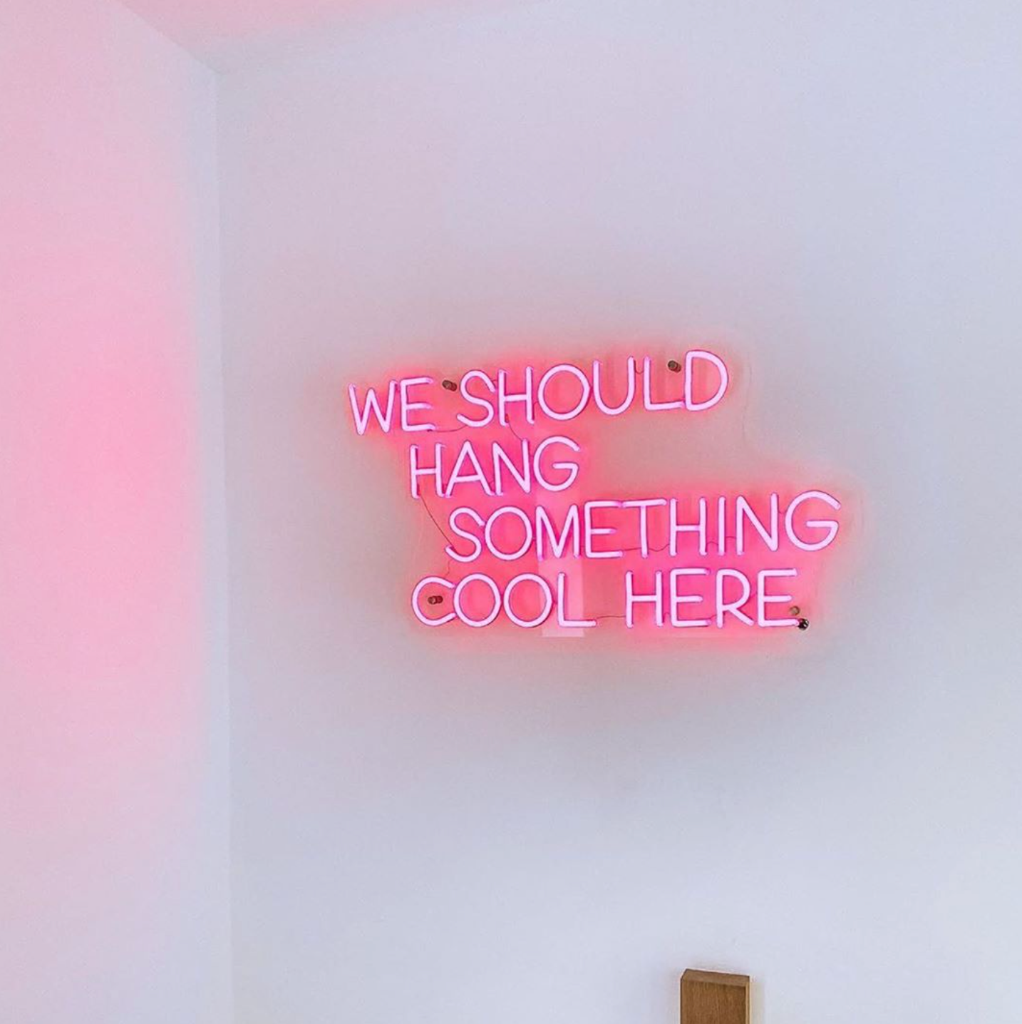 We Should Hang Something Cool' LED Neon Lamp