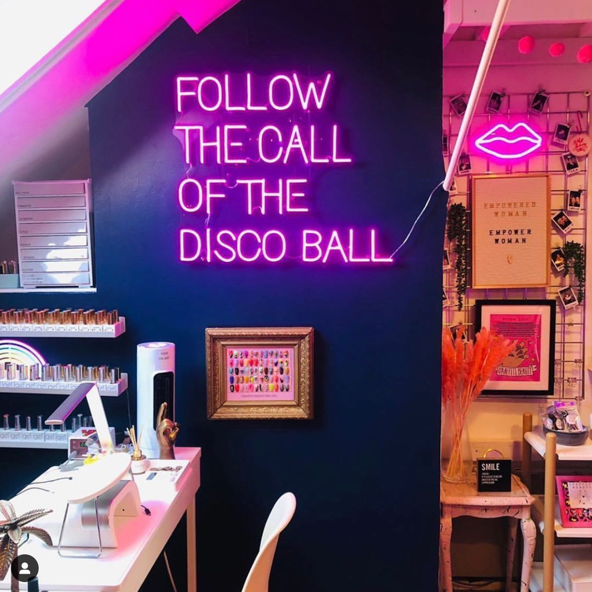 Follow The Call Of The Disco Ball' LED Neon Sign