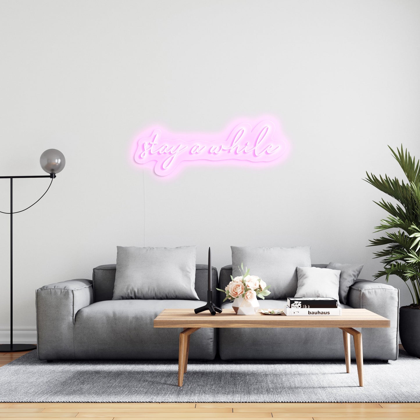 stay a while' LED Neon Verlichting