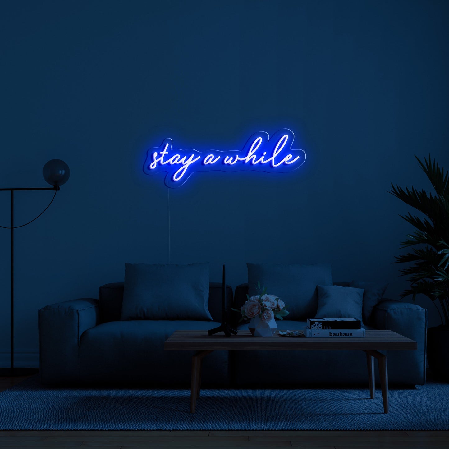 stay a while' LED Neon Verlichting