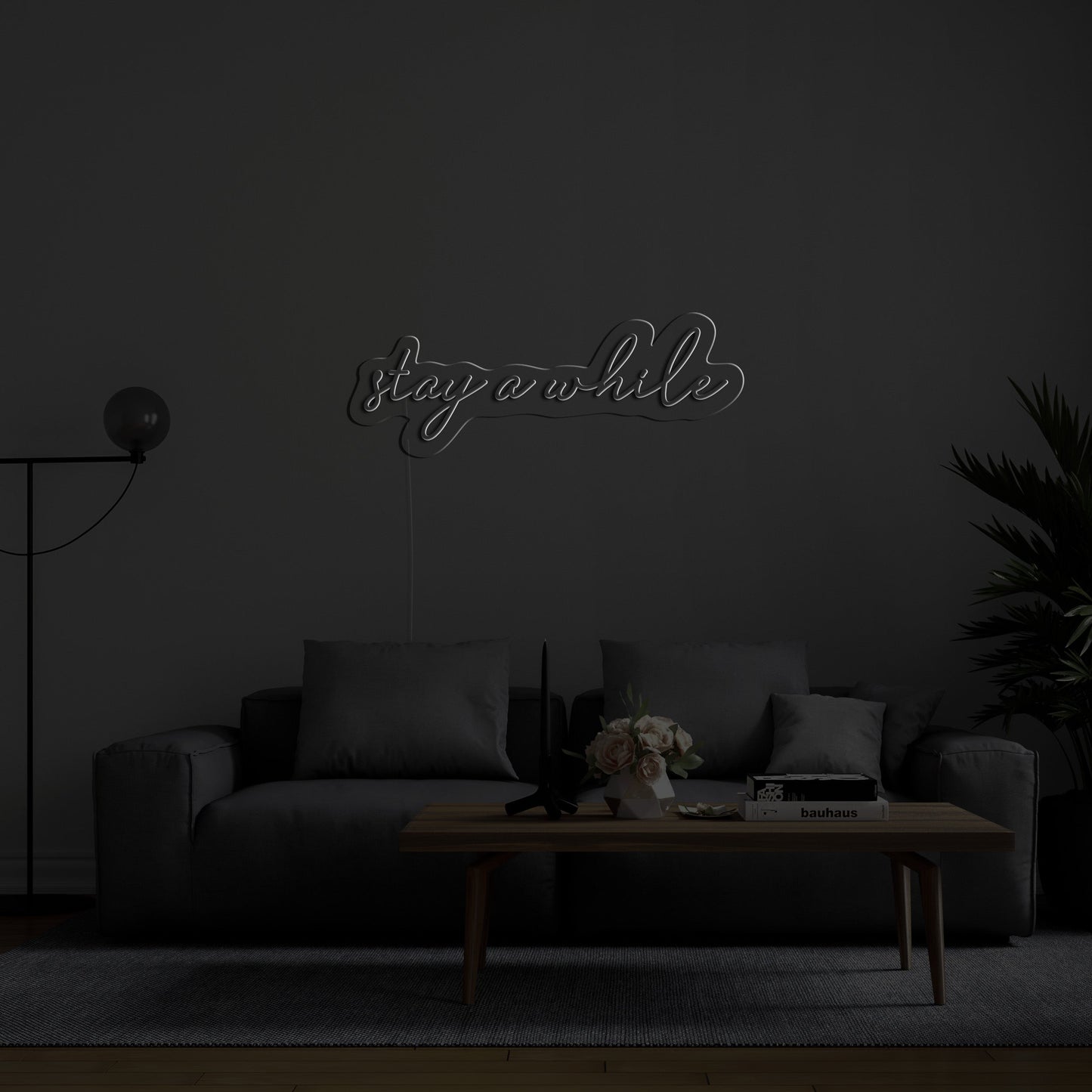 stay a while' LED Neon Verlichting