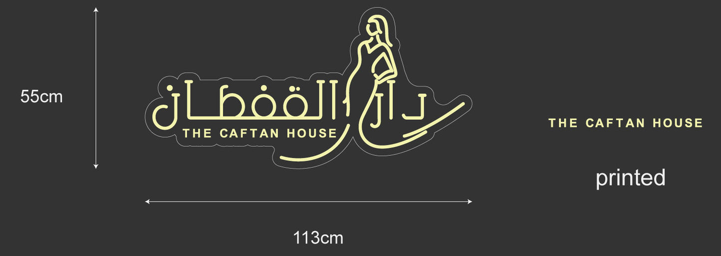 IP67 Outdoor Neon Sign - he caftan house lady