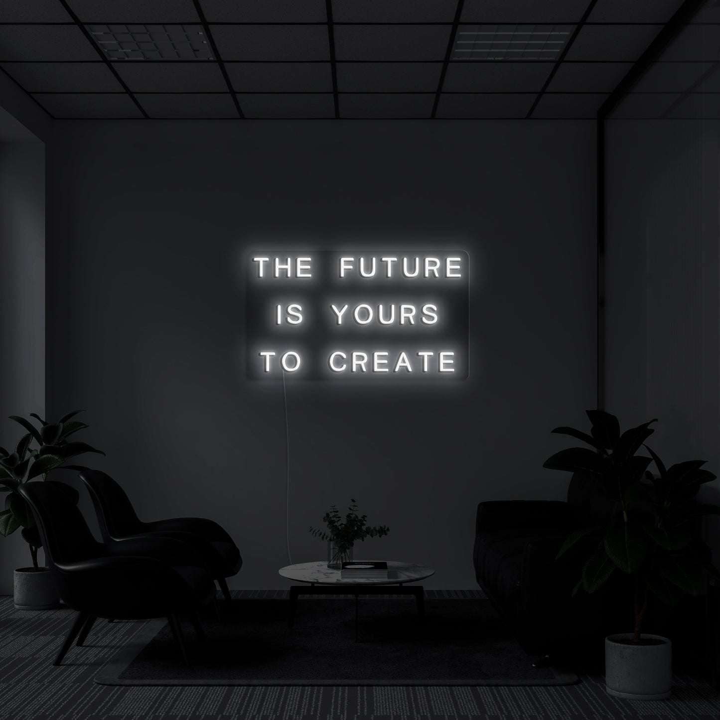 The Future Is Yours' LED Neon Lamp