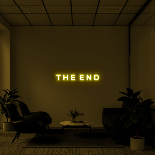 The End' LED Neon Lamp