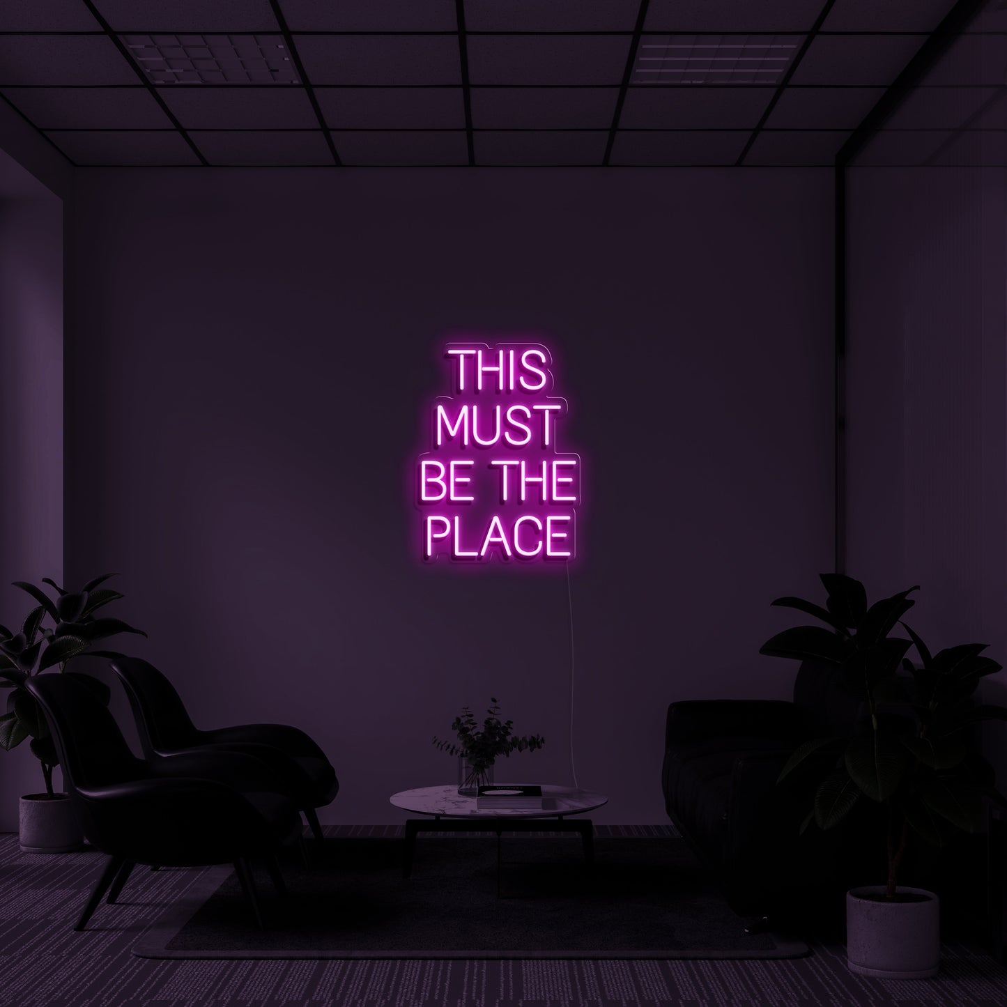 THIS MUST BE THE PLACE' LED Neon Sign