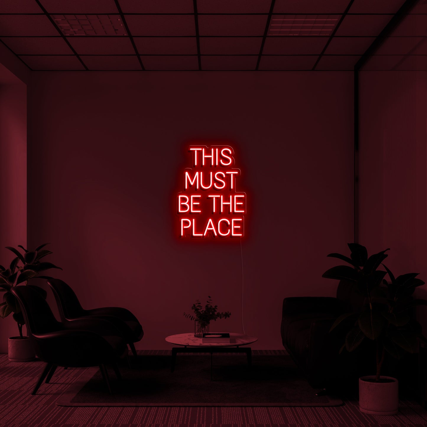 THIS MUST BE THE PLACE' LED Neon Sign