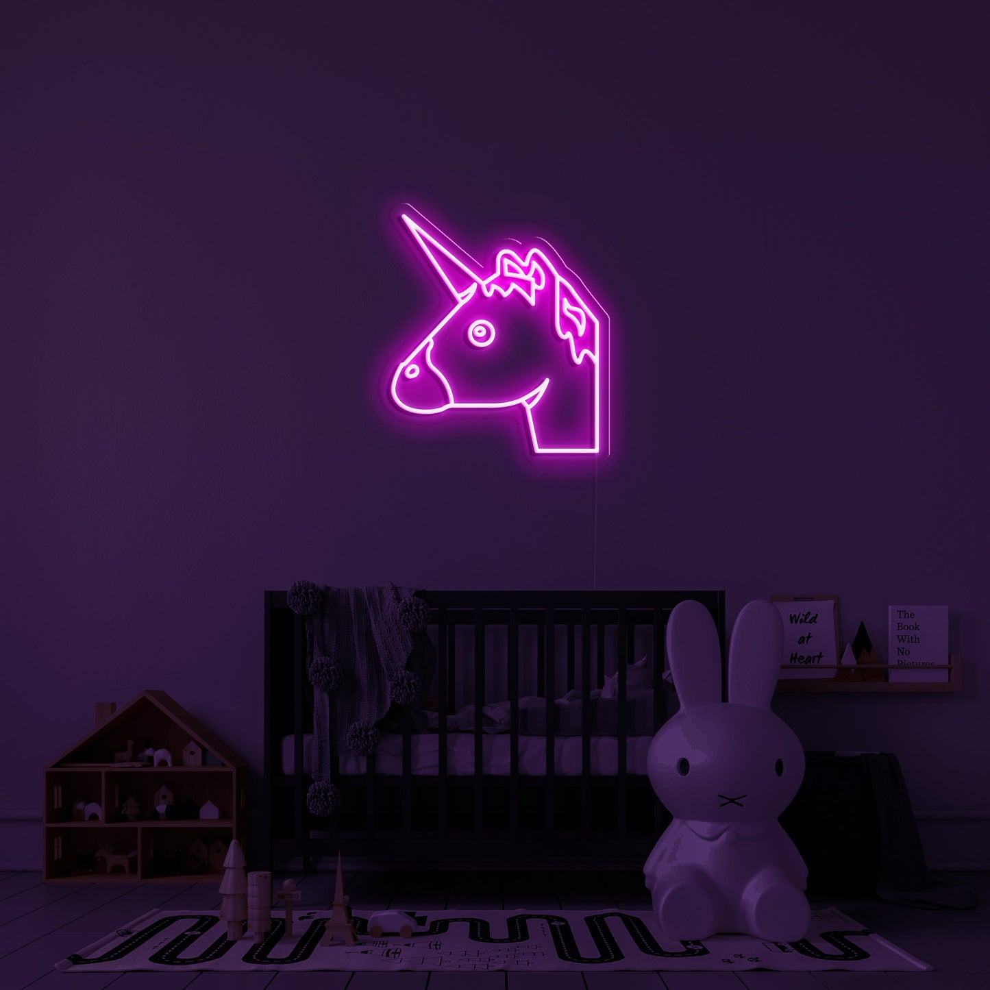 UnicornHead' Neon Sign