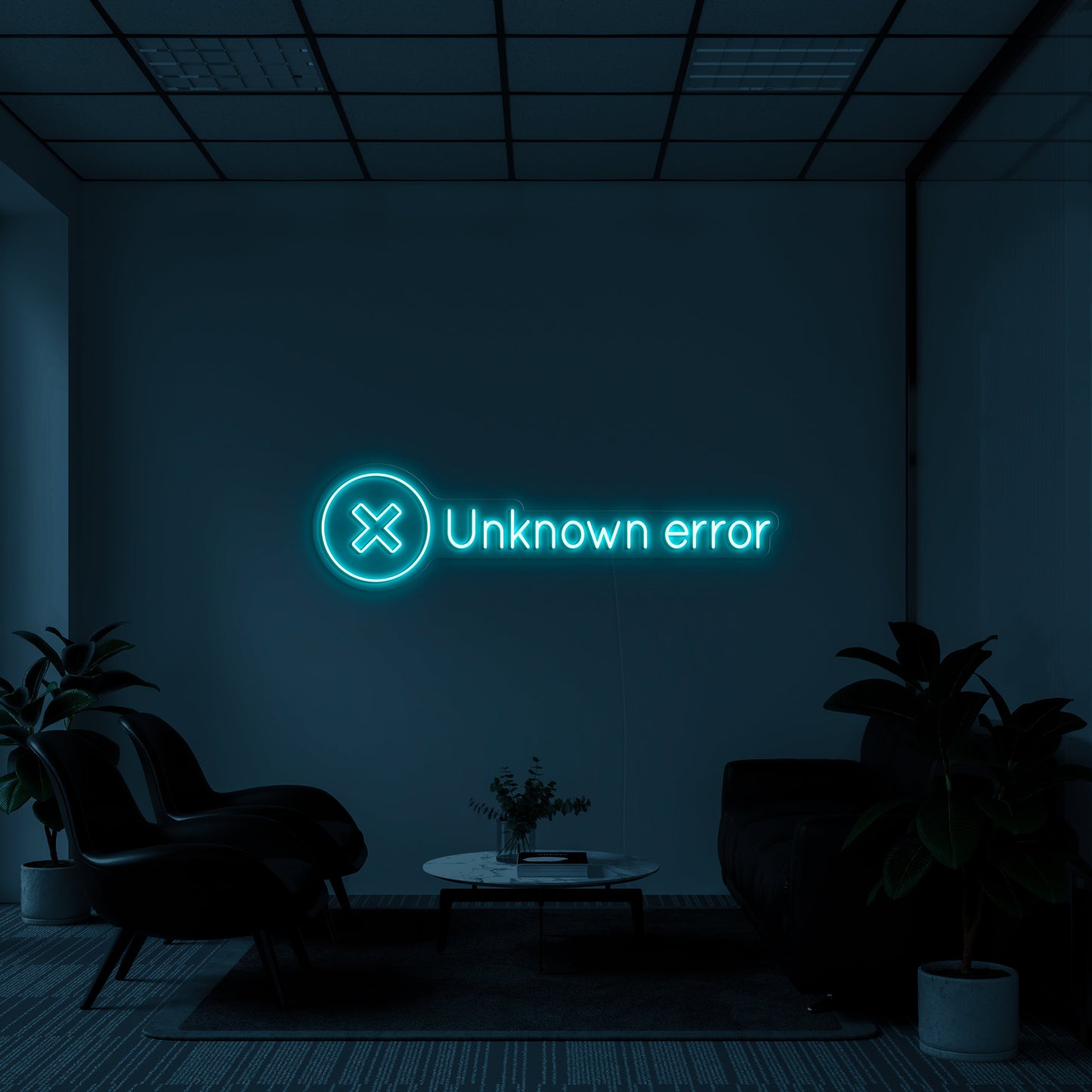 Unknown Error' Neon Lamp