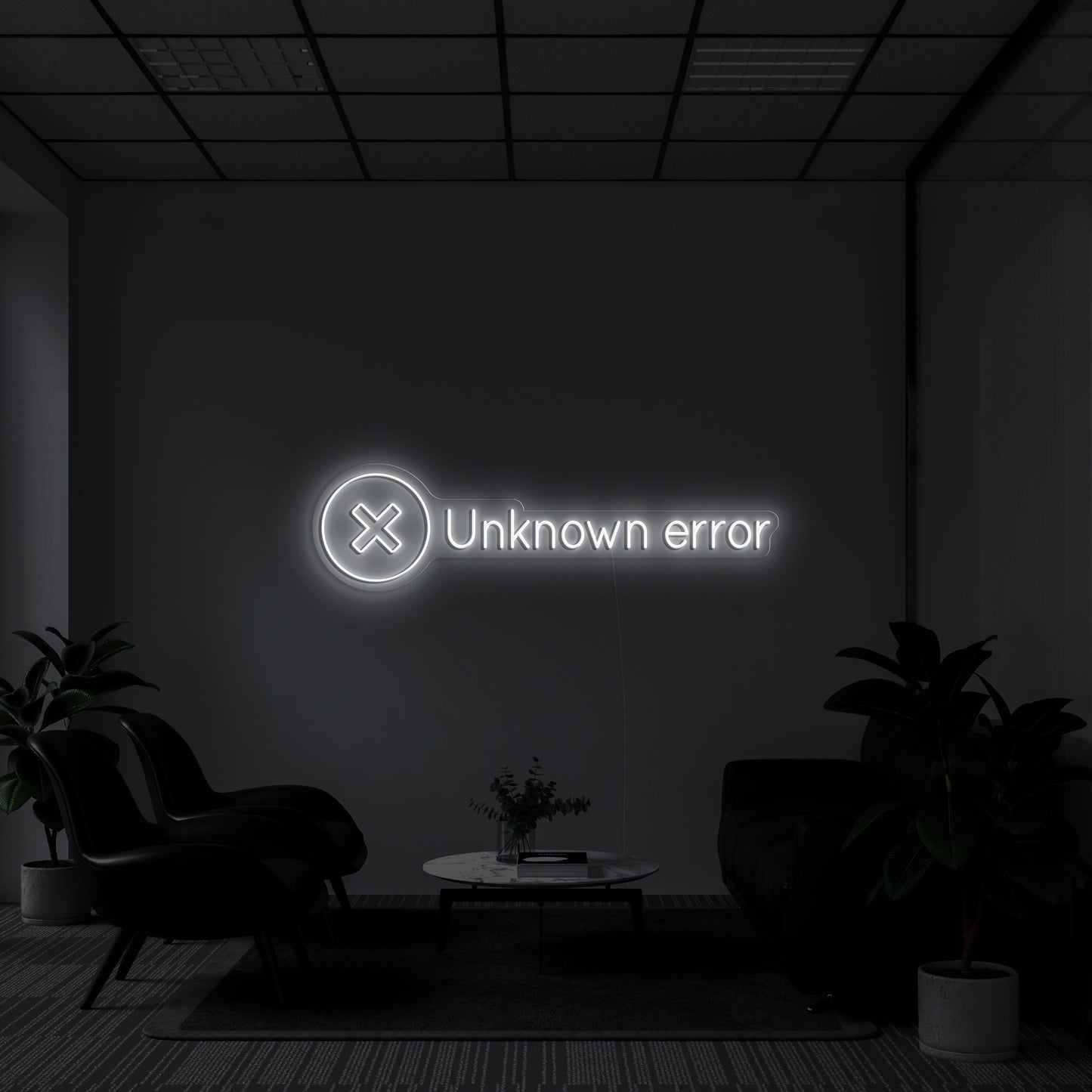 Unknown Error' Neon Lamp