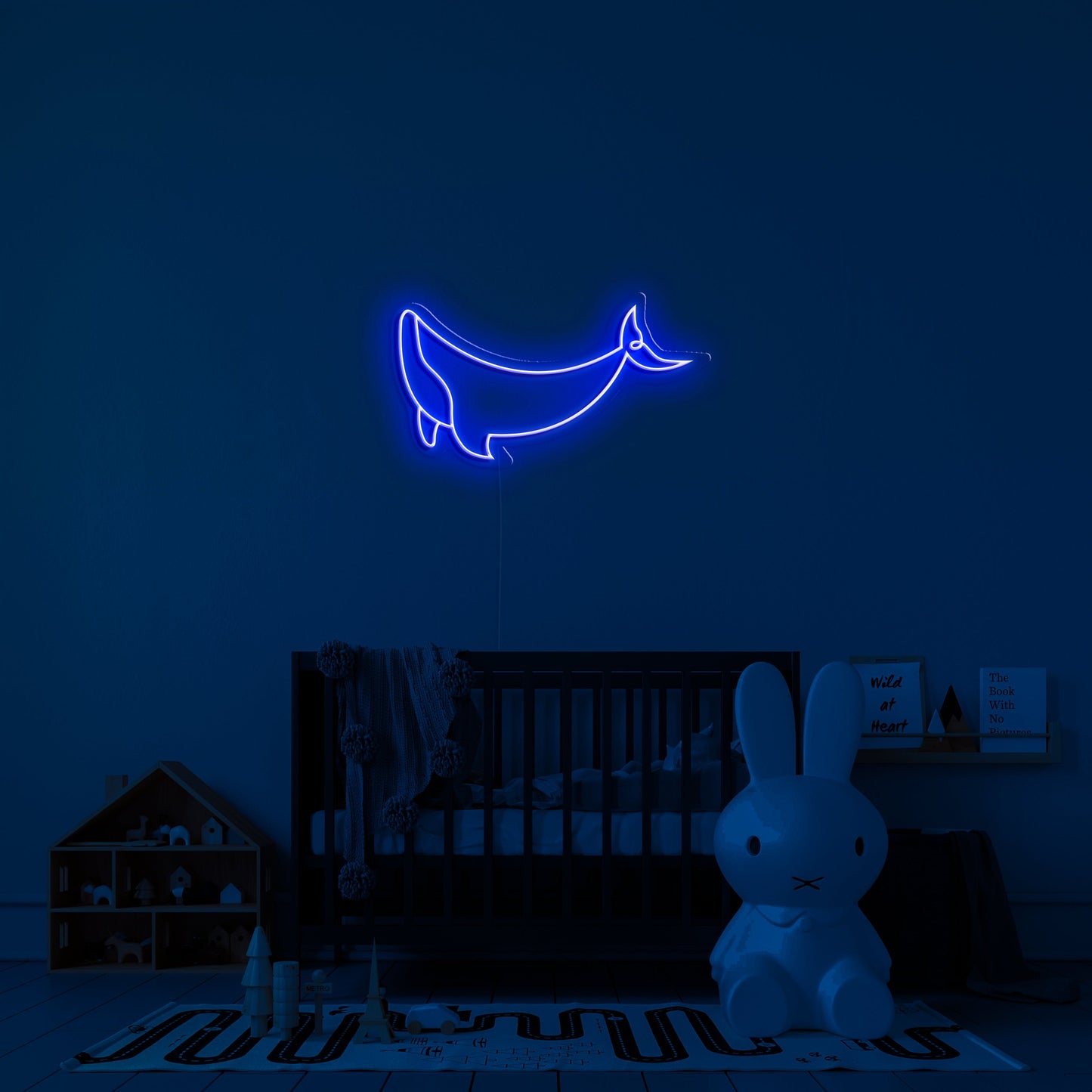 Whale' Neon Sign