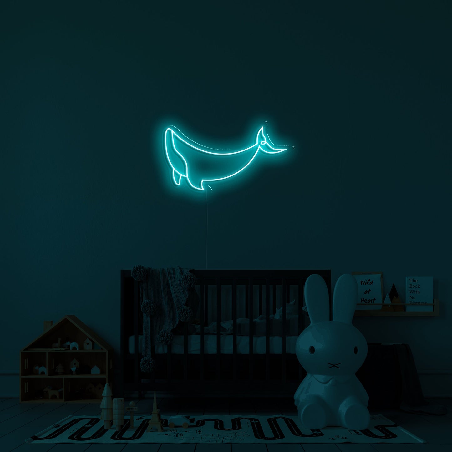 Whale' Neon Sign