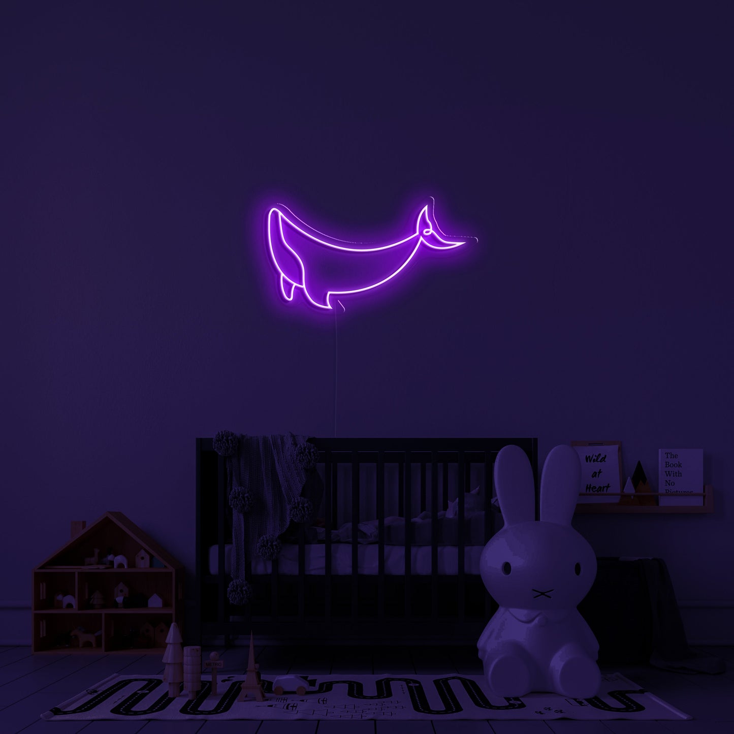 Whale' Neon Sign