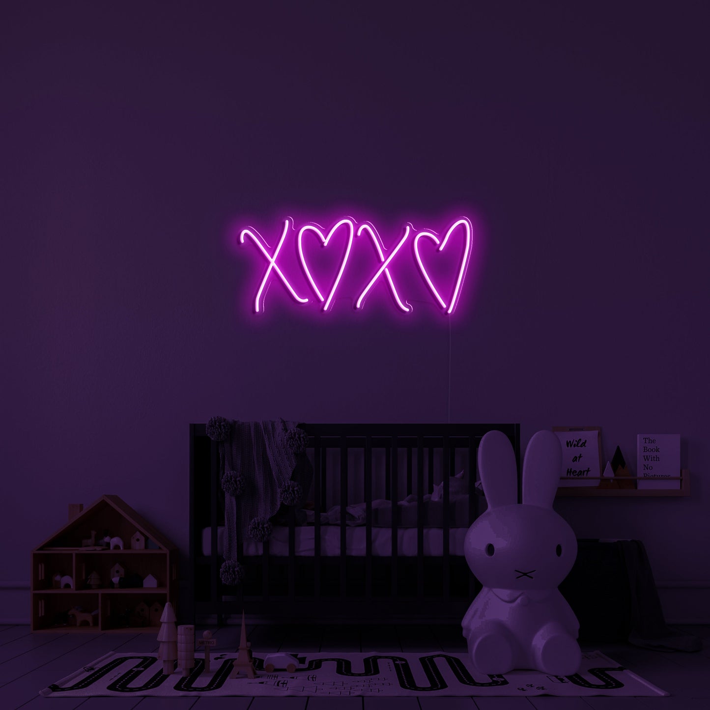 Señal de neón de 'xoxo' LED