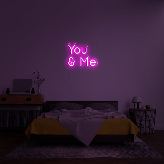 You _ Me' Neon Verlichting