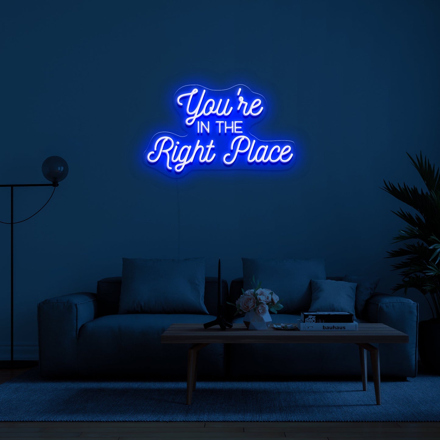 You're In The Right Place' Neon Lamp