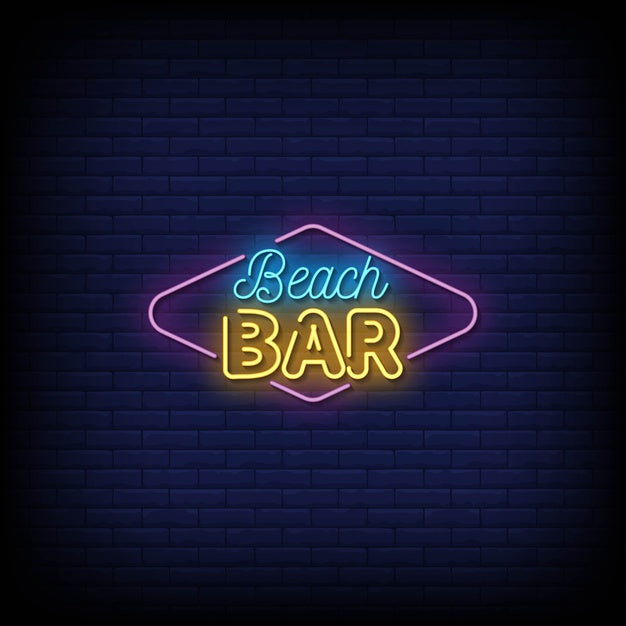 Beach Bar Neon Sign