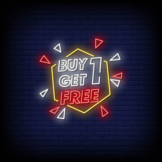 Buy One Get One Free Neon Sign