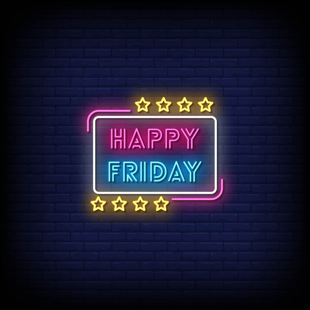 Happy Friday Neon Sign