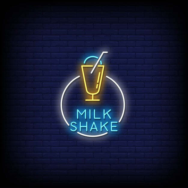 Milk Shake Neon Sign