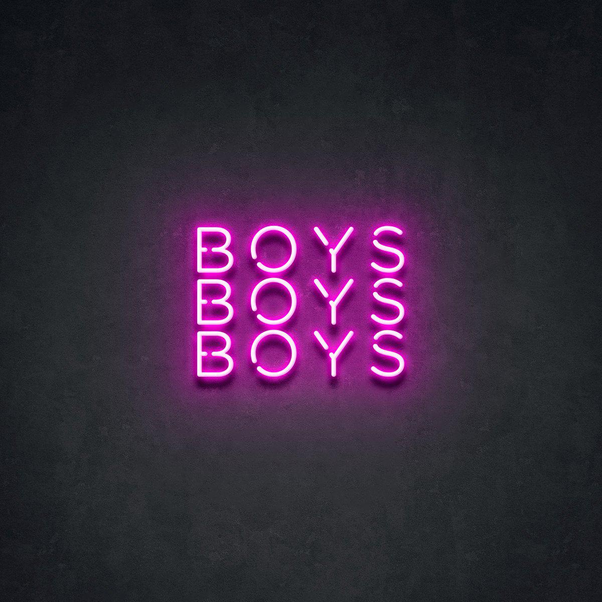 BOYS BOYS BOYS' Neon Verlichting