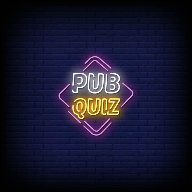 Pub Quiz Neon Sign