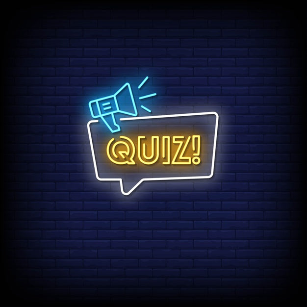 Quiz Neon Sign