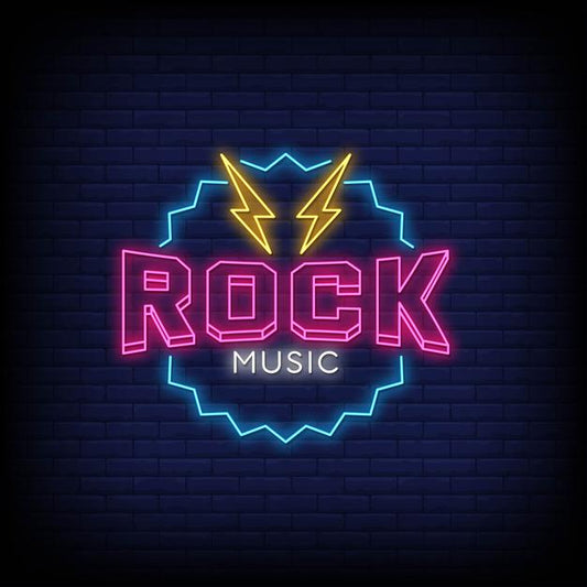 Rock Music Neon Sign - Pink Neon Sign