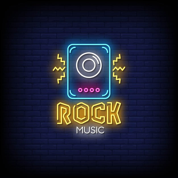 Rock Music Neon Sign