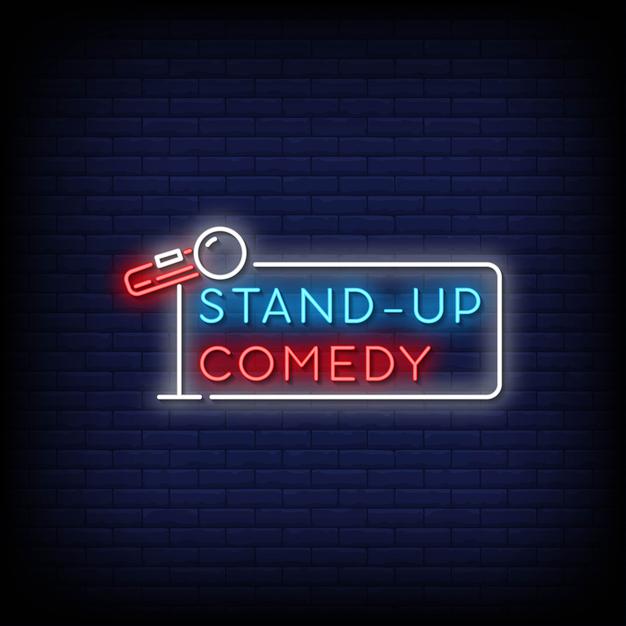 Stand -up -Comedy -Neonzeichen