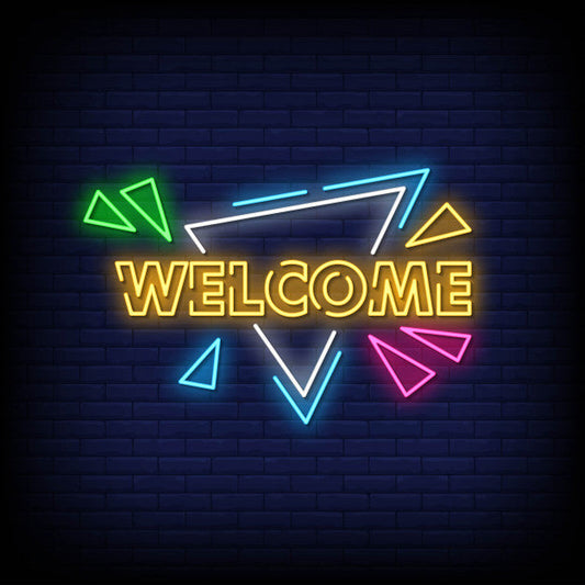 Welcome Neon Sign