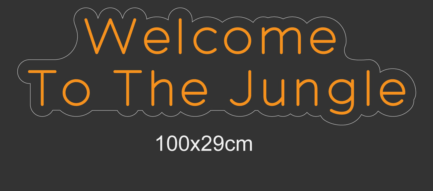 PowerLED Neon Sign (Indoor) - welcome to jungle