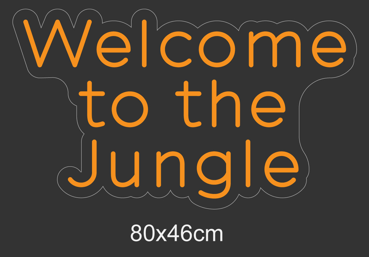 PowerLED Neon Sign (Indoor) - welcome to jungle