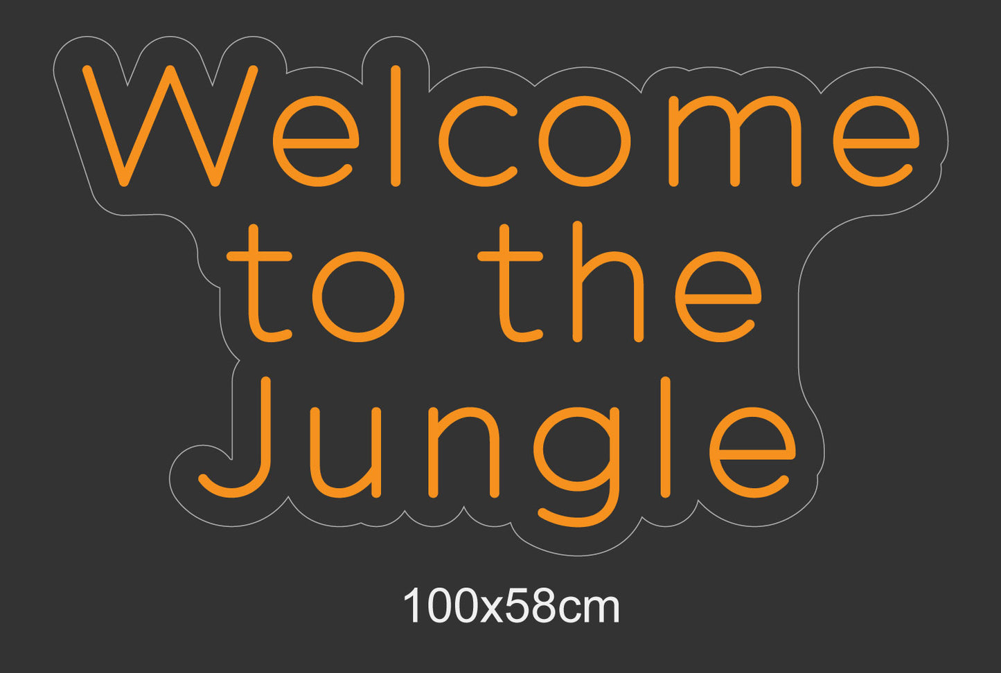 PowerLED Neon Sign (Indoor) - welcome to jungle